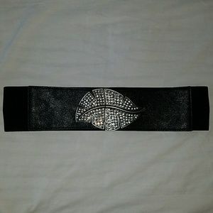 Rhinestone embelished belt